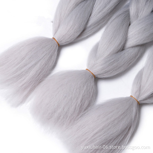 Free sample 24inch 100g braiding hair crochet braid synthetic hair extension